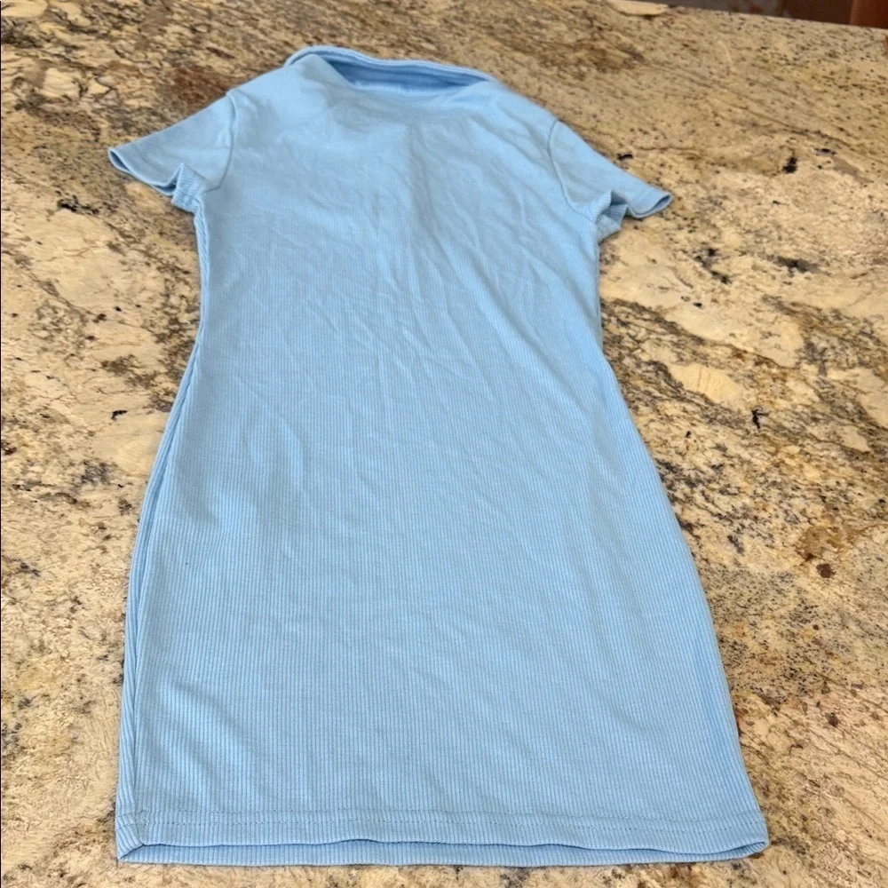 Shein Girls Blue Polo Dress with Logo Size 8-9Y
